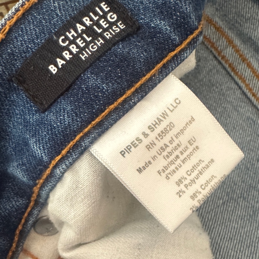 Veronica Beard Dark Blue Jean Shorts - Picture 6 of 7